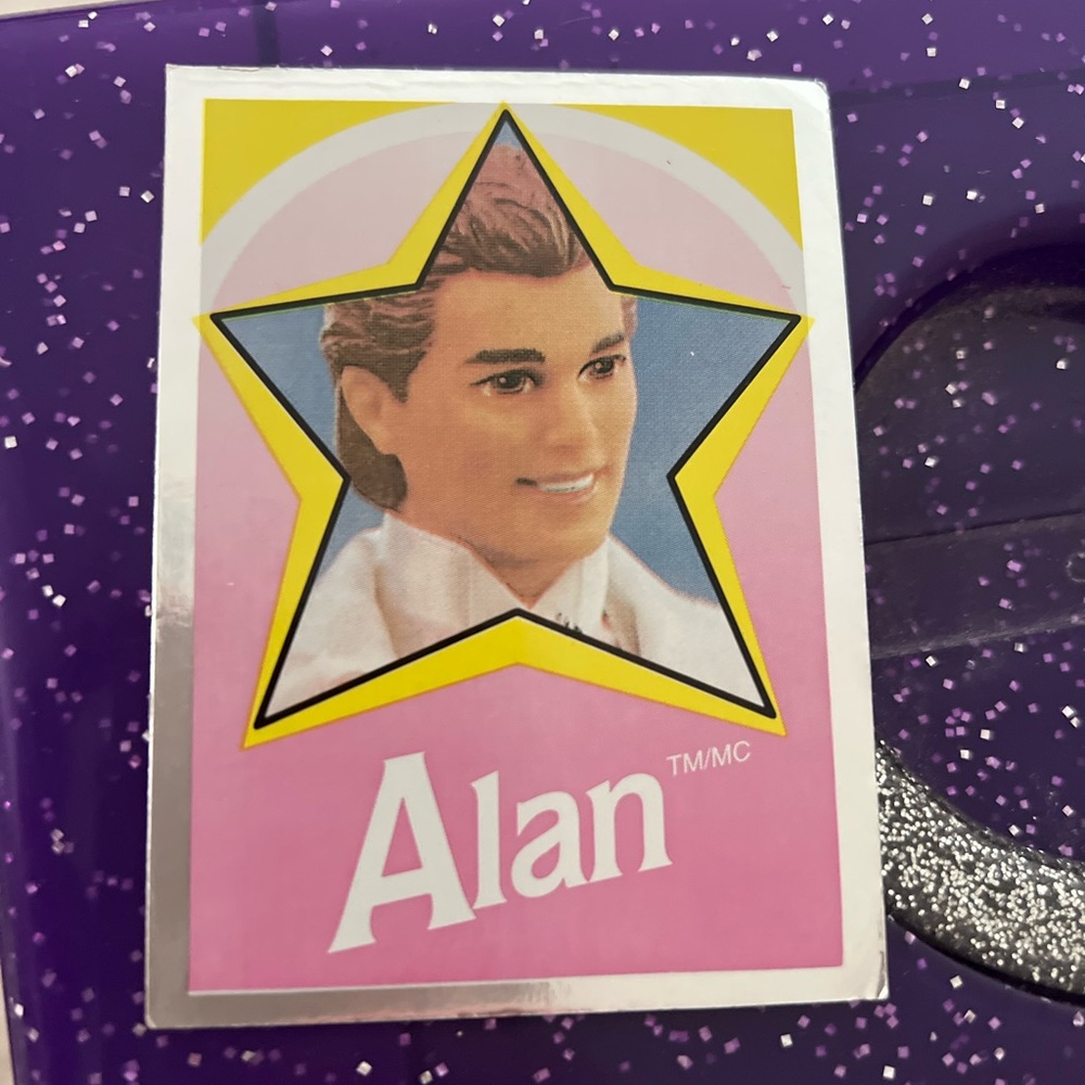 Vintage Barbie Alan Sticker Panini 1992